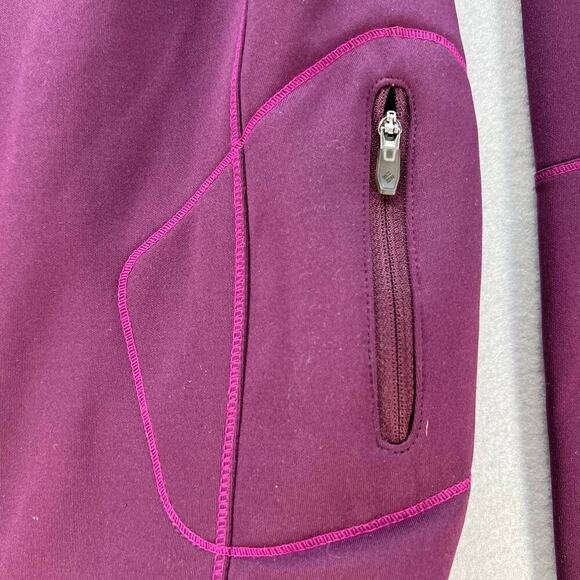 Columbia Women's Omni-Wick Half Zip Pullover Size Large Burgundy - Picture 7 of 13